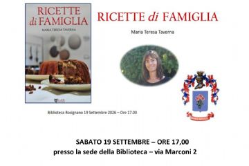 Presentazione del libro "Ricette di famiglia" di Maria Teresa Taverna